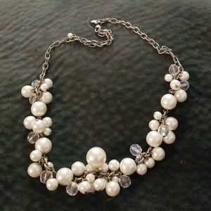 Beaded "pearl" necklace